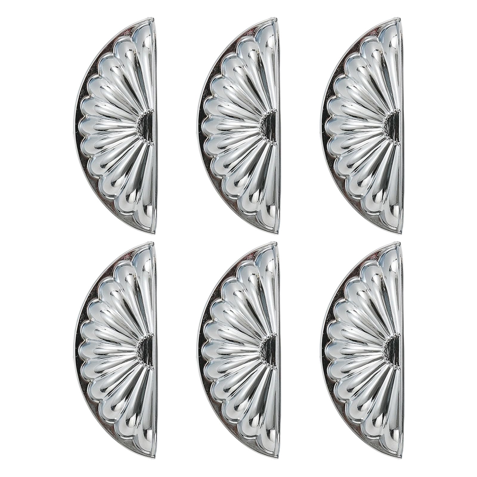Msioytog 6Pcs Drawer Pulls Zincs Alloy Dressers Knob Cupboard Handle Modern Furniture Handle Shell Shape Bedside Cabinet Pull Pulls