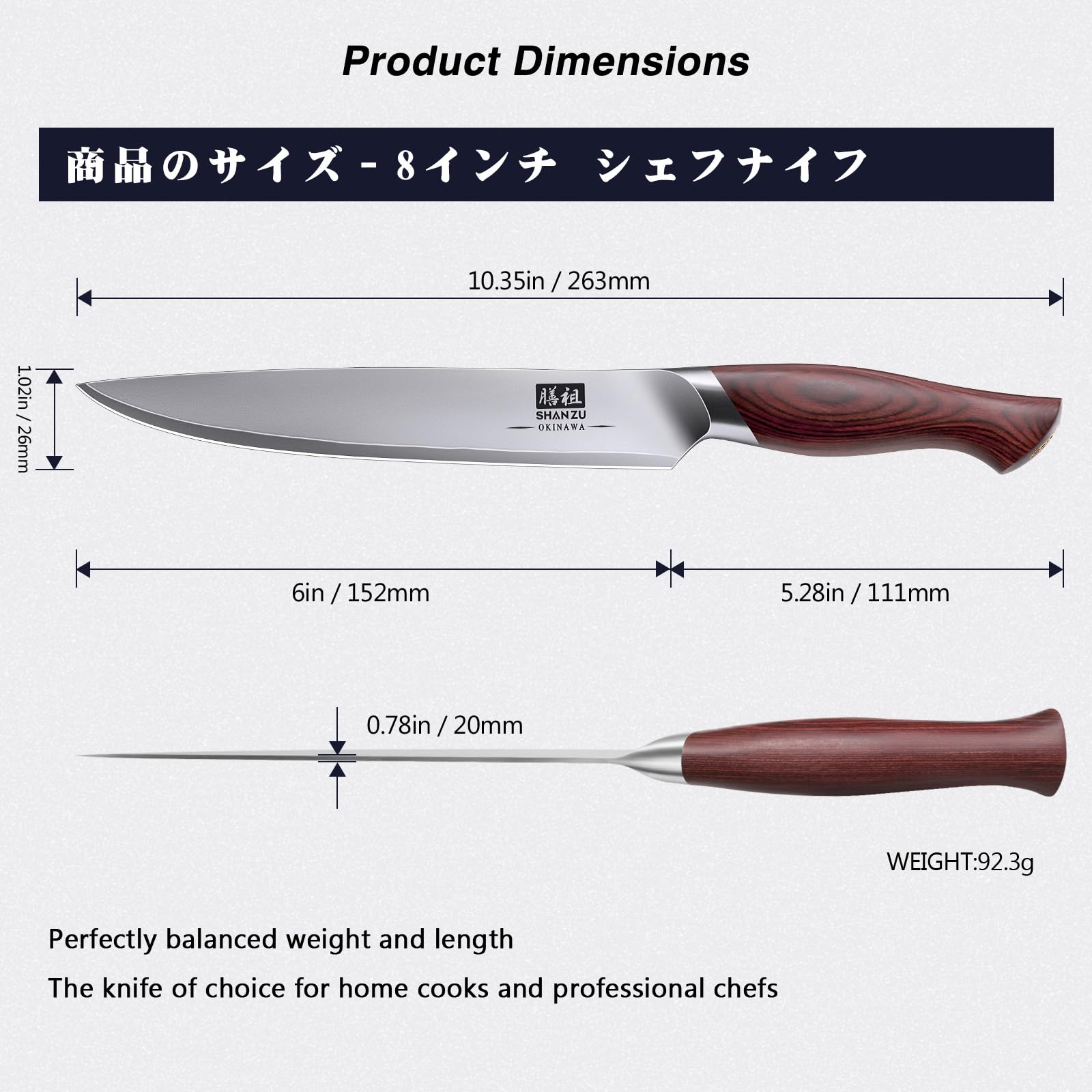 SHAN ZU 6 In Chef Knife,10Cr15MoV High Carbon Stainless Steel Kitchen Knife — Amazon image 2