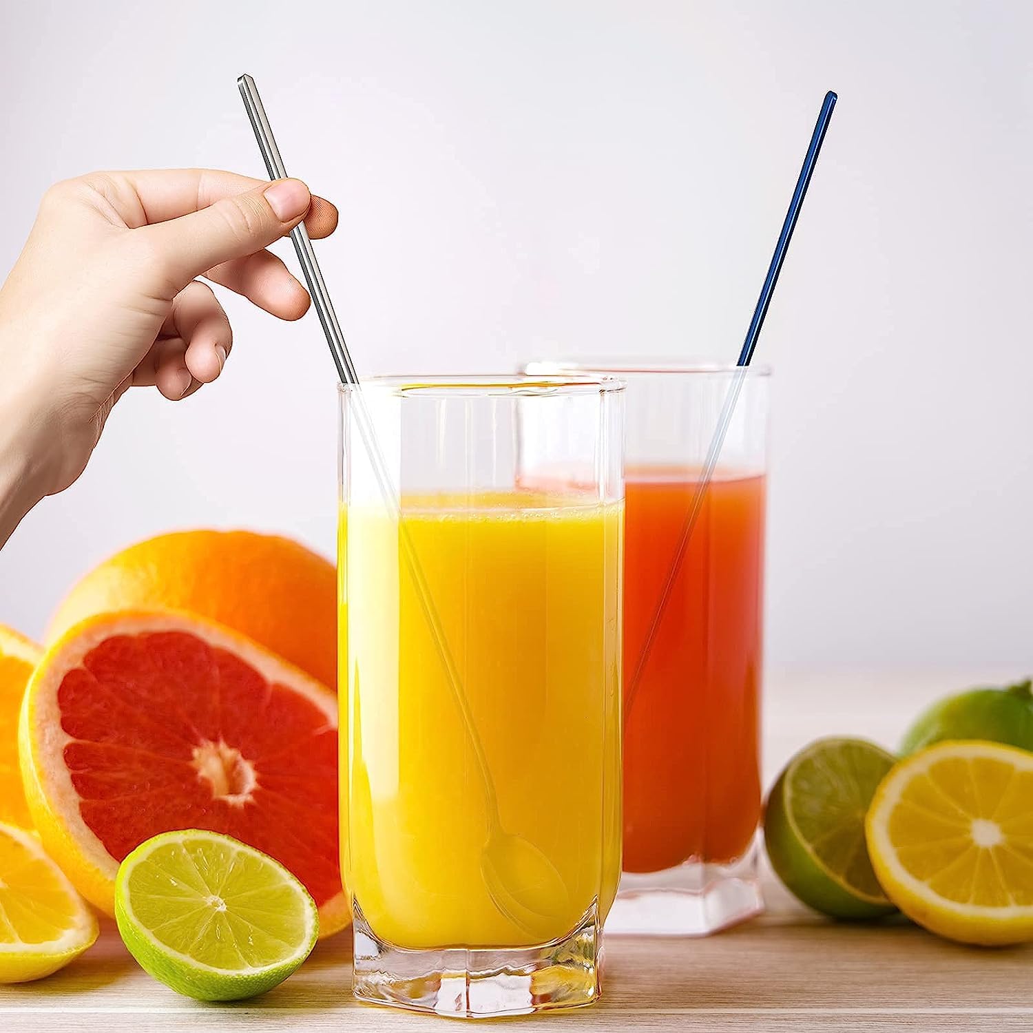 Cuillère à thé, cuillère à dessert, 7 pièces cuillères en acier inoxydable cuillères à café à long manche ensemble de cuillère circulaire délicate élégance, mélange de crème glacée café cocktail cuill