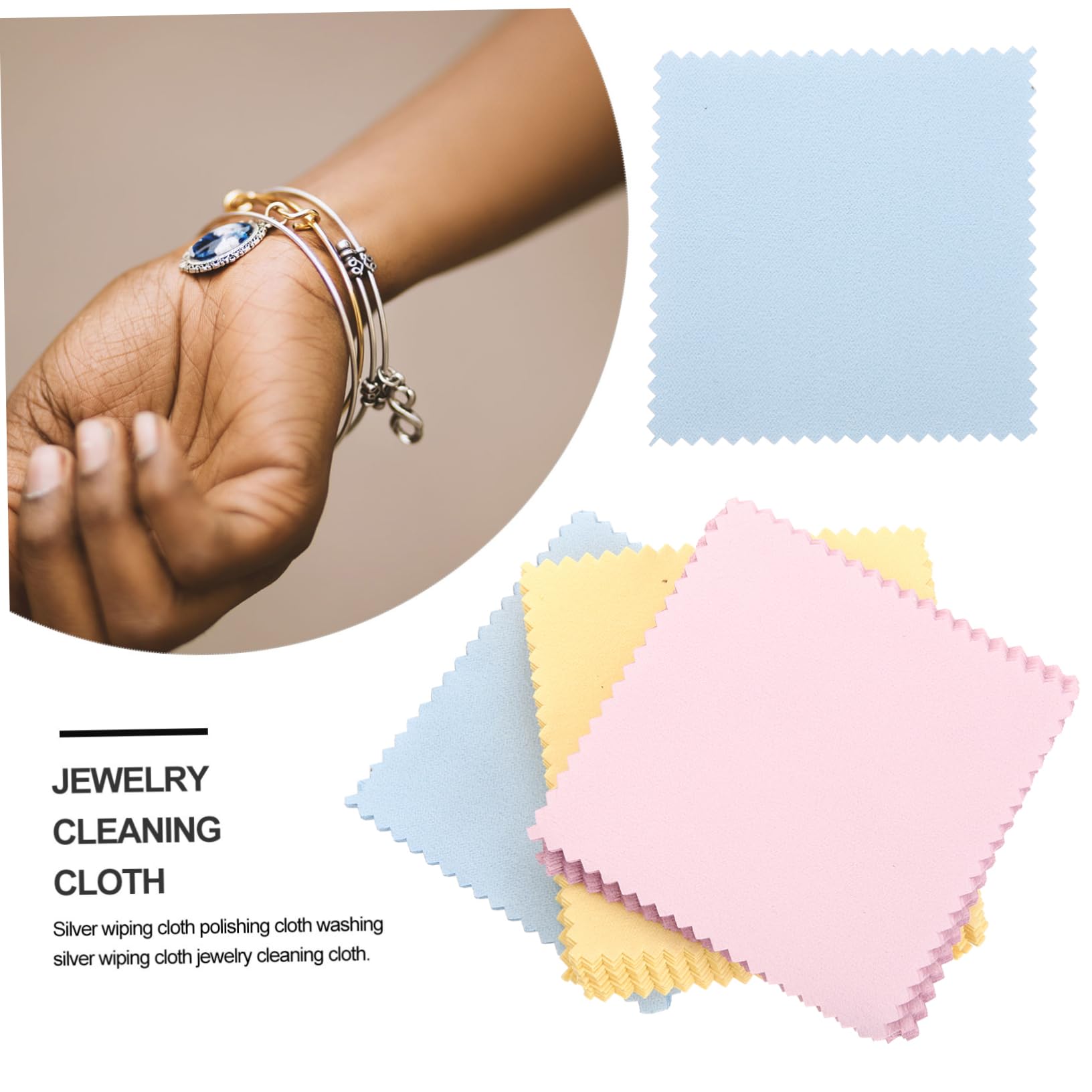 TEHAUX 240piezas Paños De Limpieza De para Gafas Pantallas y Joyería y Reutilizables Aleatorios
