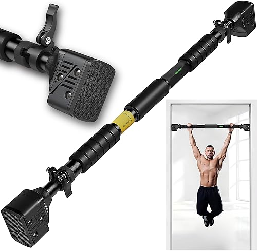 Barra de dominadas ajustable para puerta Barra de dominadas sin tornillo para puerta Equipo de entrenamiento para inmersiones y entrenamiento de