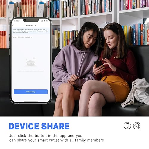 Miniatura 5 de Interruptor de luz inteligente, WiFi de un solo polo de 2.4 GHz, funciona con Alexa y Google Assistant para control de voz, control remoto de