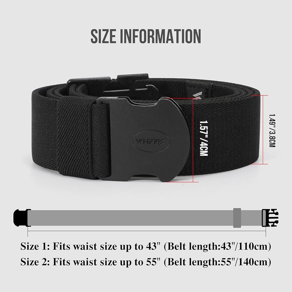 COOLMAX® Tropical Webbing Belt Culottes WHIPPY Mens Elastic Stretch Belt Unisex Adventure Web Belt