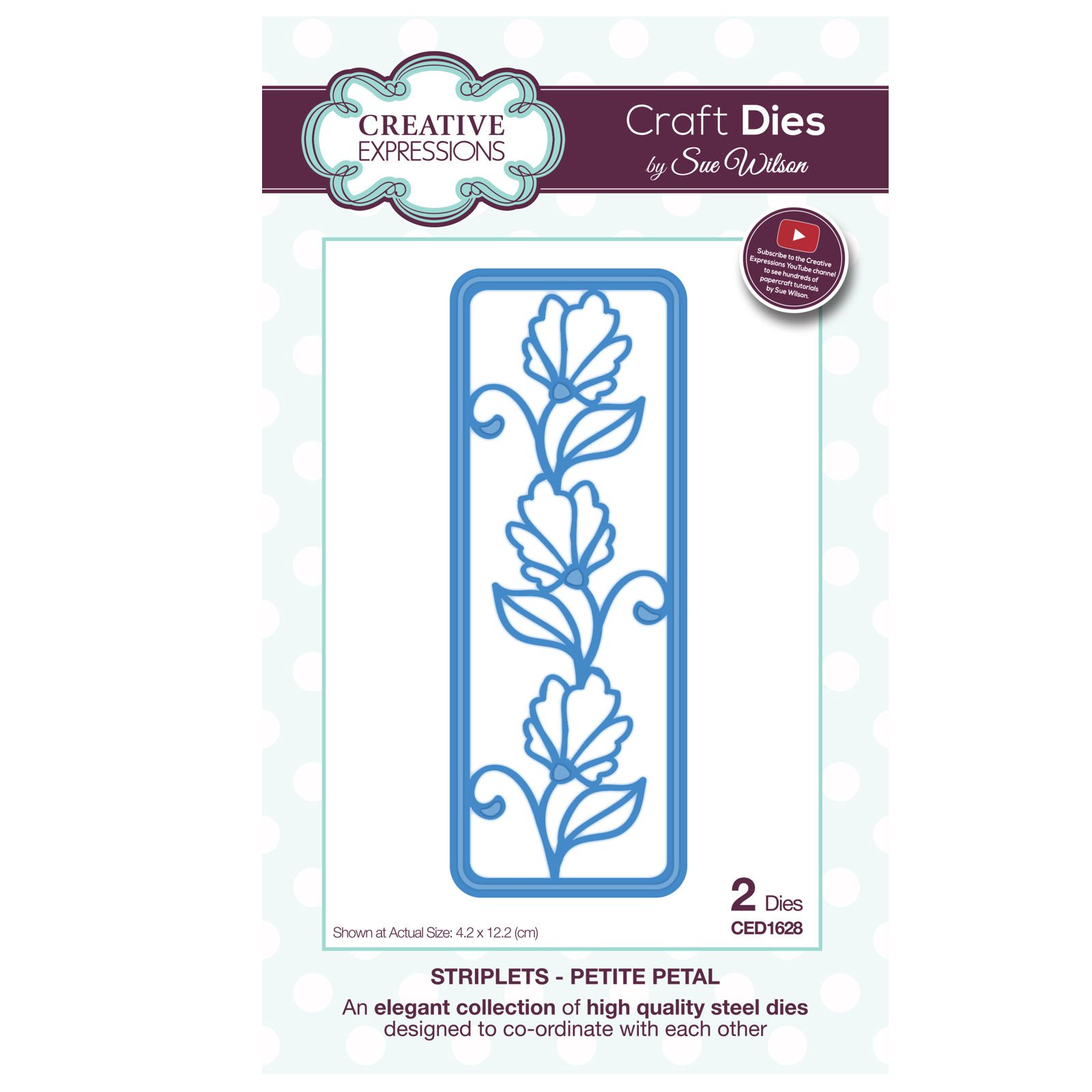 Creative Expressions Craft Dies By Sue Wilson-Striplets-Petite Petal 4.80"X1.65"