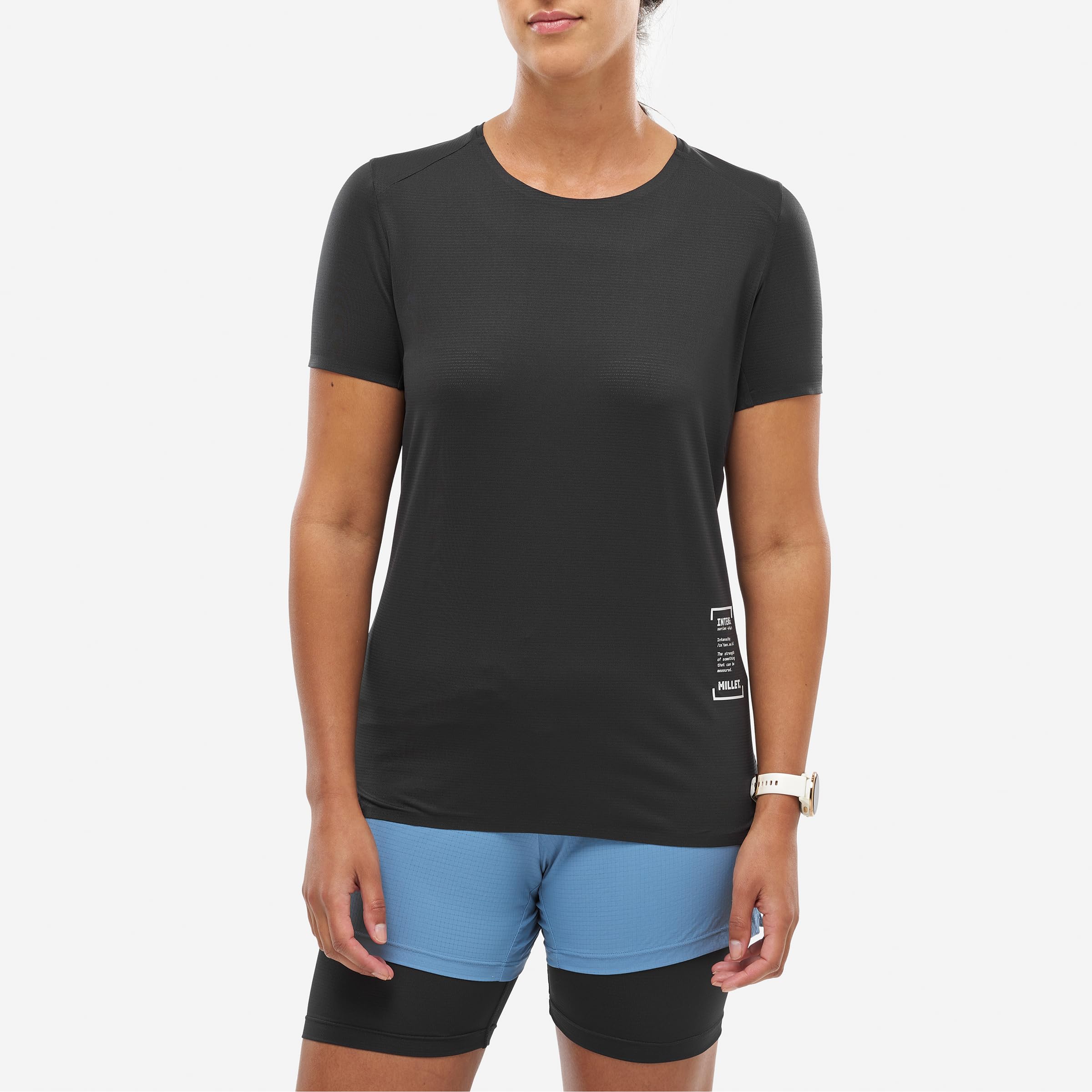 Maglietta tecnica Millet Intense Pro Light Donna Nero
