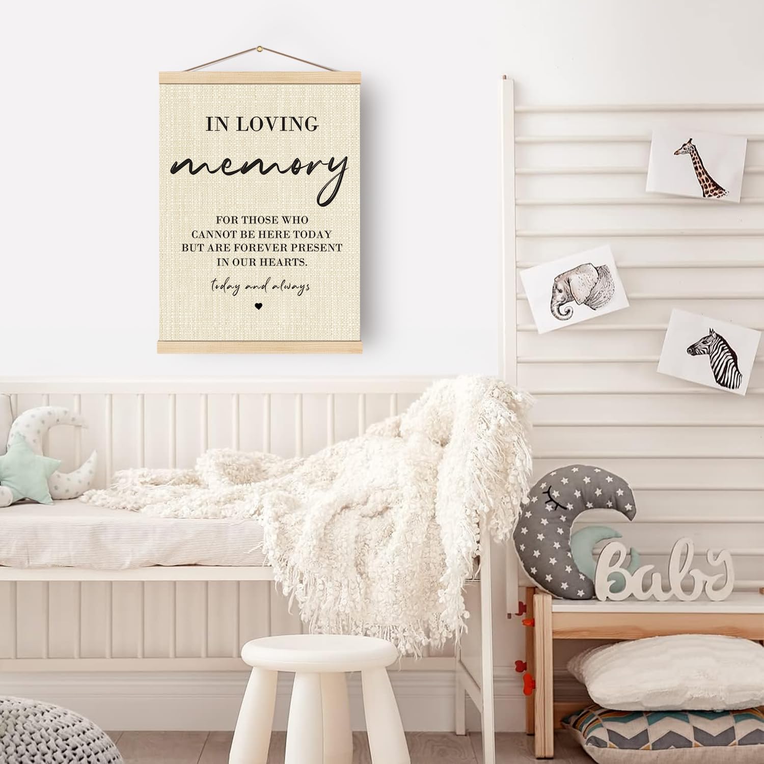 Boat Wades Poster Hanger Frame, In Loving Memory Wedding Sign, 12x16 Inch