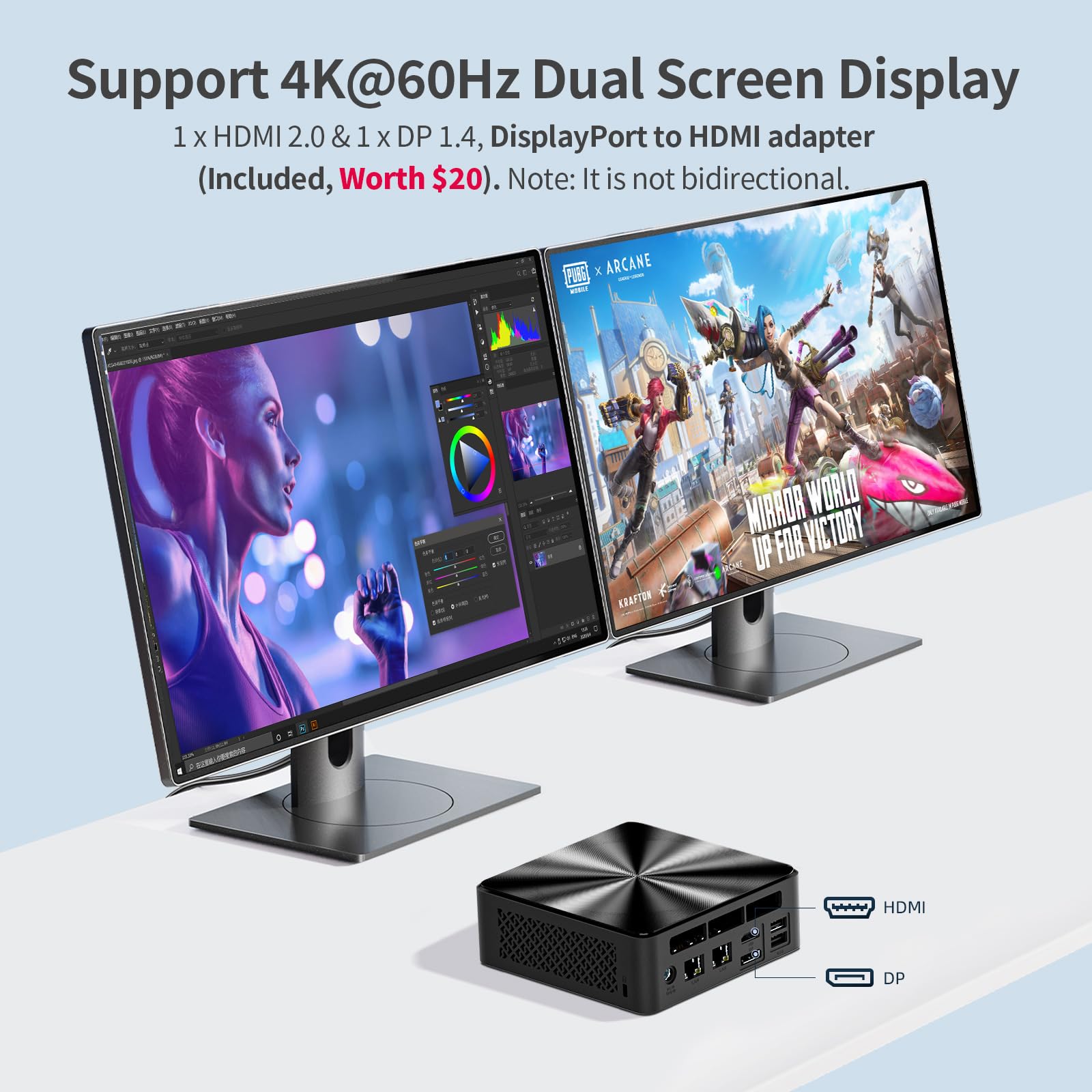 Intel N150 Mini PC Mini PC Intel N150 - Windows 11 Desktop