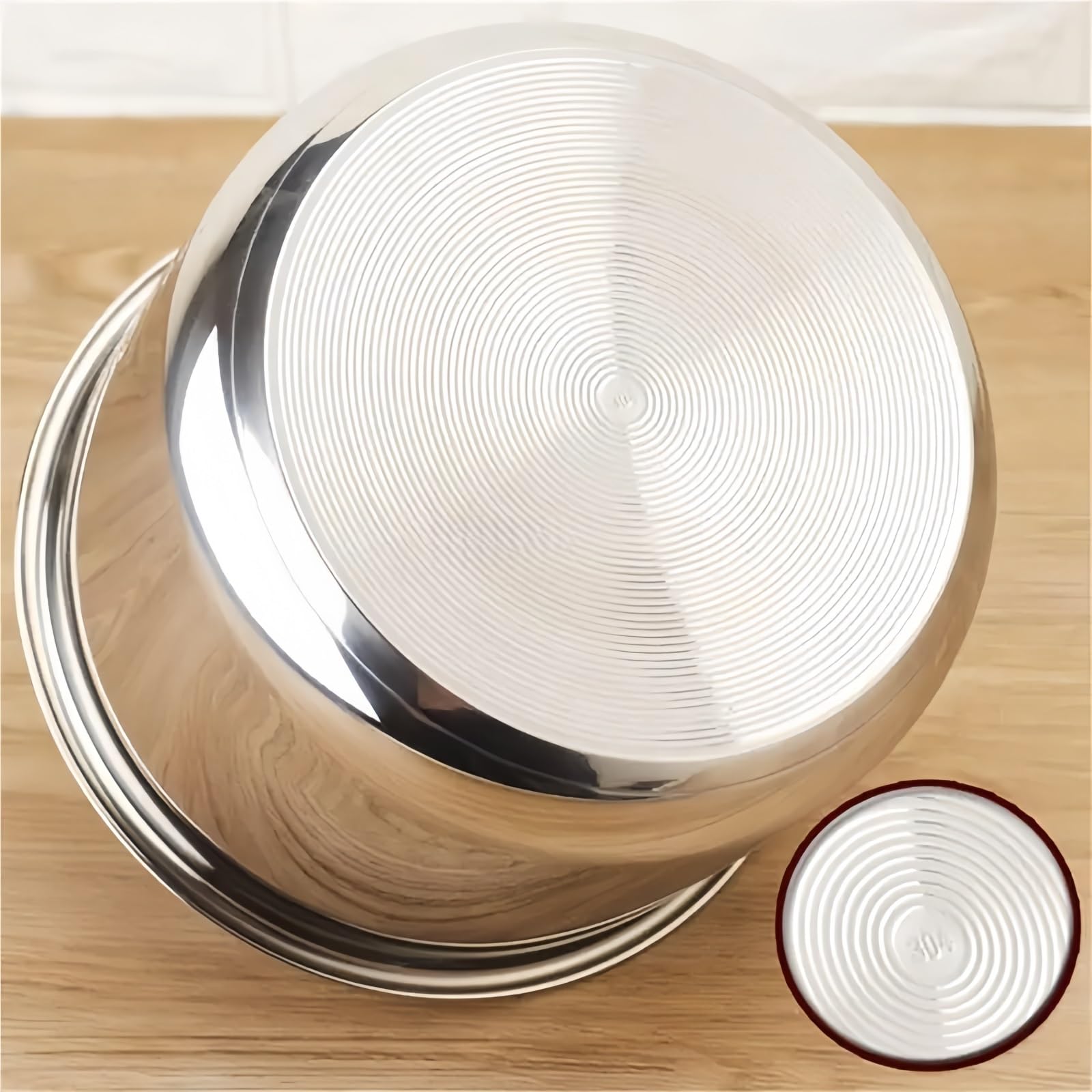 Pentola a pressione 4L 5L 6L Pentole for riso antiaderenti in acciaio inossidabile interne ﻿ ﻿ ﻿(5L-high135-136mm)