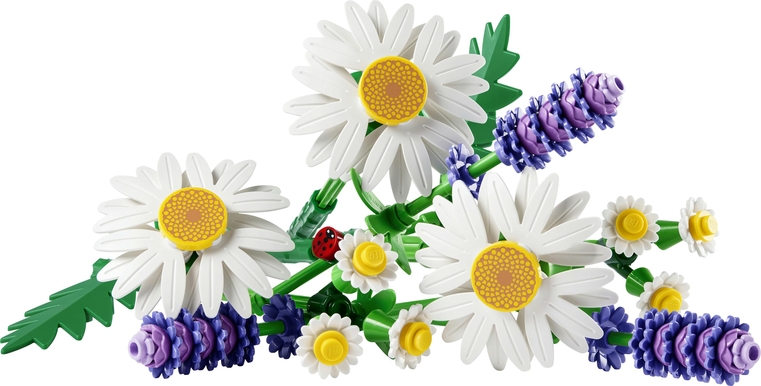 LEGO Botanicals Marguerites - Bouquet de Fleurs Artificielles - Marguerites & Lavande - Décoration Chambre d'enfant DIY - Cadeau d'anniversaire pour Fille 9 Ans ou Adulte Passionné.e de Plantes 11508