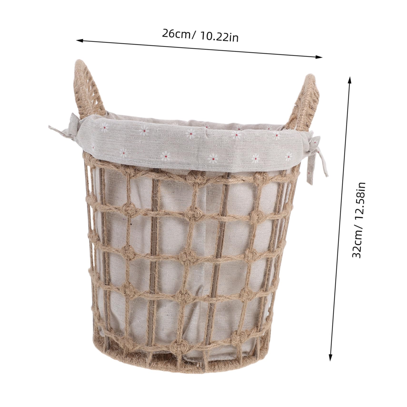 TOPBATHY Cuerda de Tejido Cesta de Almacenamiento: Cestas de lavandería Hamper Bin para Mantas Bebé guardería lavandería niños Juguetes Ropa