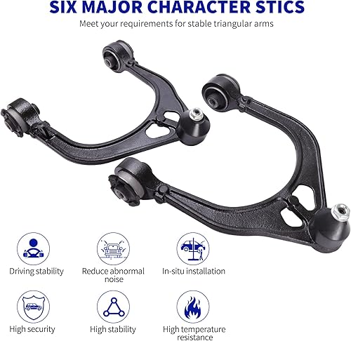 Miniatura 2 de LCWRGS Brazo de control superior delantero con rótulas de repuesto para Chrysler 300 2005-2019, Dodge Charger 2006-2019, Magnum 2005-2008,