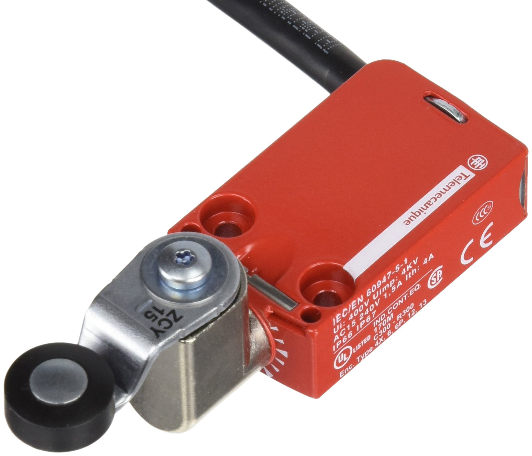 Schneider Electric Xcsm3715L2 Limit Switch Tp 2 M, Metallo 1 Di Conduit 65 X 31 X 30 Mm Plastica Roller Lever 2 Nc + No Slow 2 M - 4