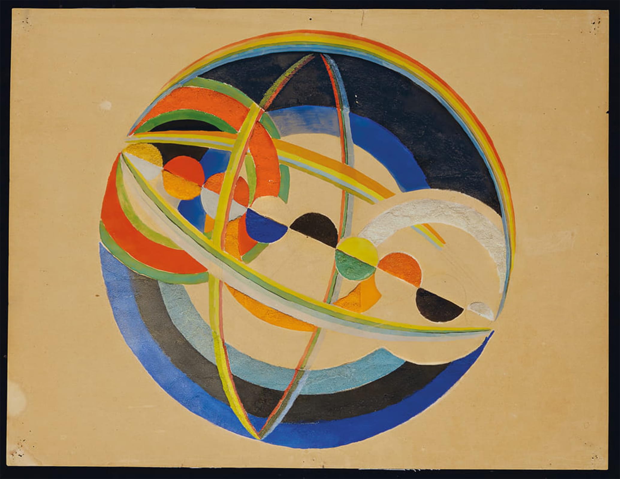 POSTERIIk Vintage Art Print Images Pictures Print Also Known As the Palais De L'air At the by Robert Delaunay Modern Colour Posters for Office Home Decor 60x90cm