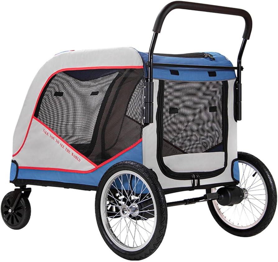 Amazon.co.jp: ペットカート 大型犬 ドッグカート 犬用ベビーカー 軽量