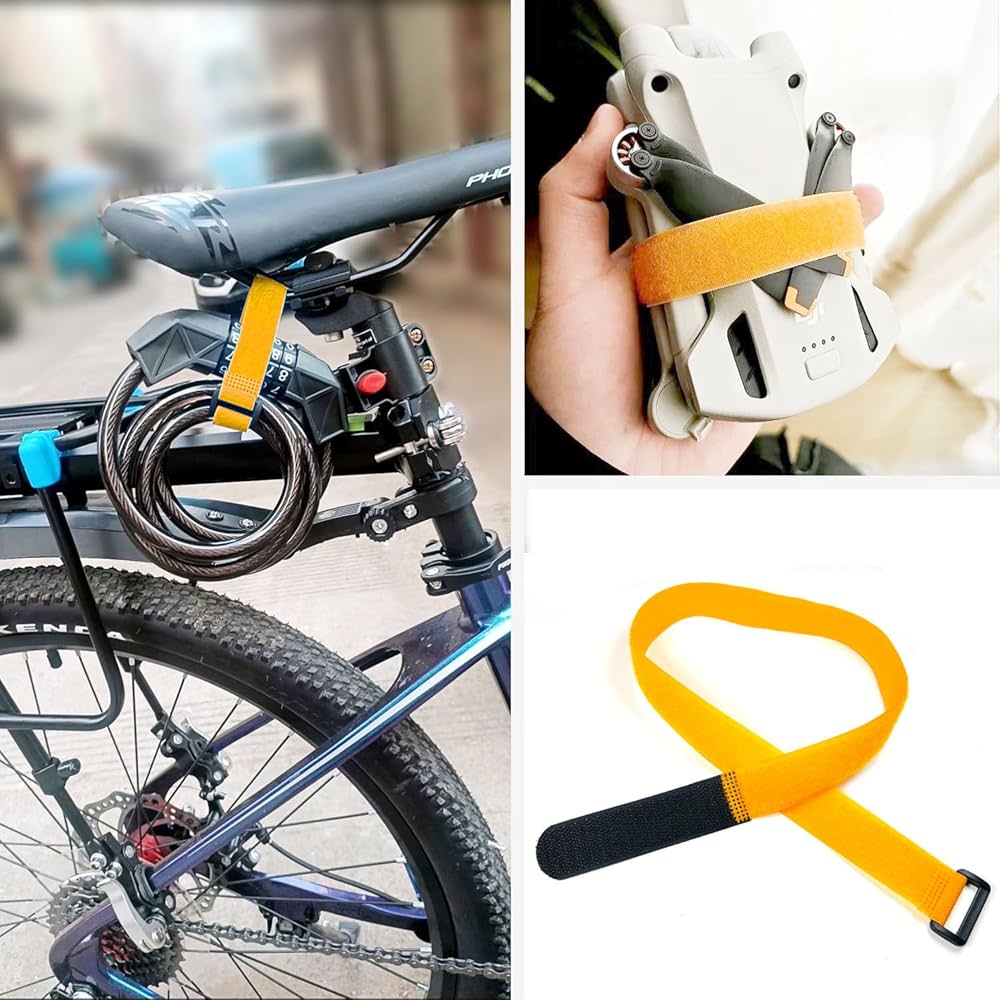 HZMM 4 Pcs Bike Rack Strap Bike Wheel Stabilizer Straps, Bike Wheel Strap Replacement, Adjustable Bicycle Wheel Strap, Bicycle Tire Stabilizer Strap, Bike Tie Down Straps, Bike Straps For Rack