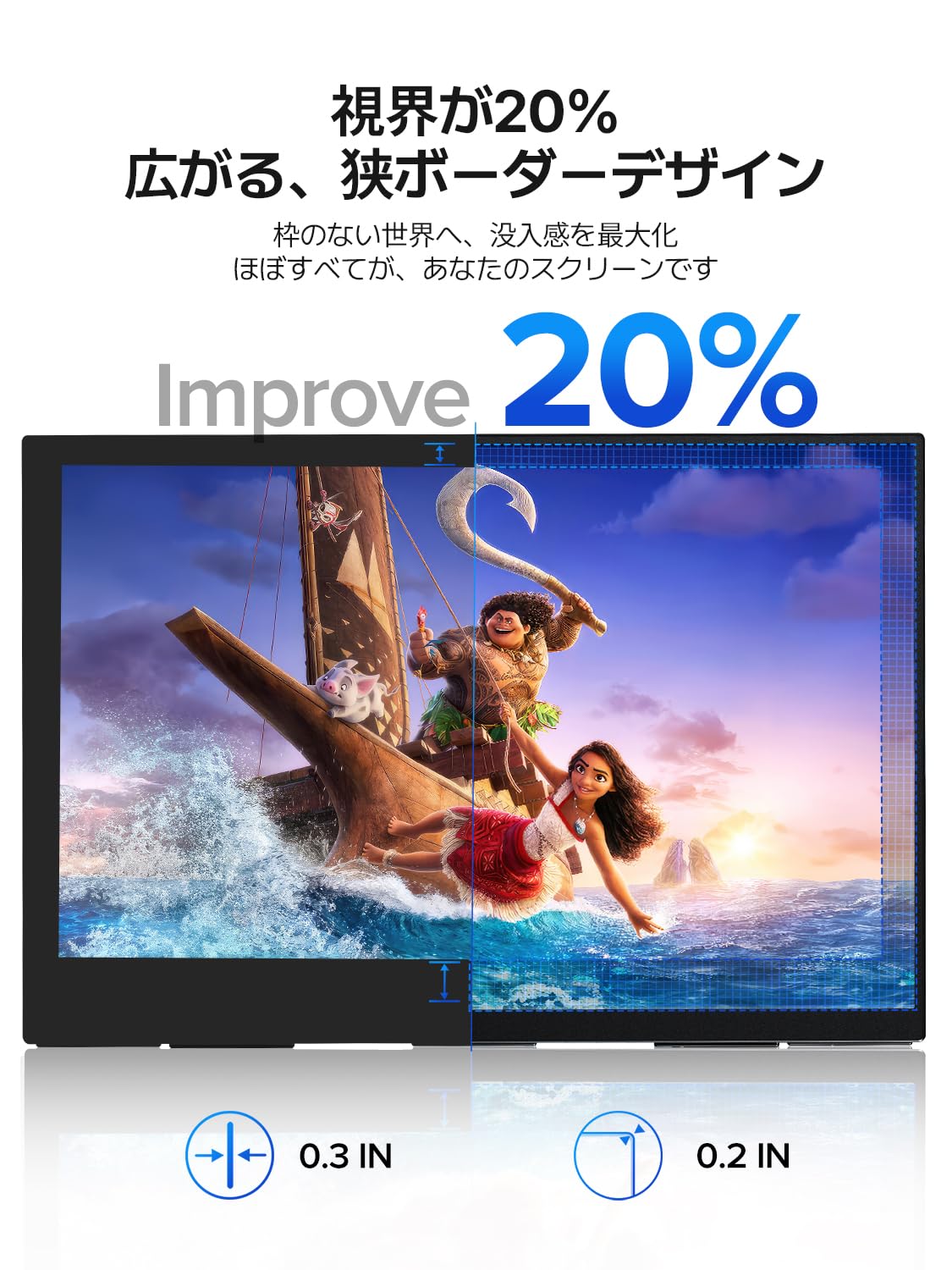 Amazon | 15.6インチ モバイルモニター Newsoul モバイルディスプレイ