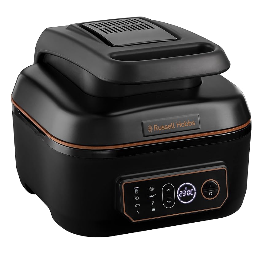 Immagine del prodotto Russell Hobbs Friggitrice ad aria XL 5.5 l + Multicooker, 8 funzioni cottura, Energy saving, doppie resistenze come un forno, no olio, 1600 W, lavastoviglie ok, max 260°C, Satisfry & Grill 26520-56