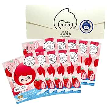 Amazon | 旅するJUSO BATH POWDER 福岡あまおう苺風呂 10包入り