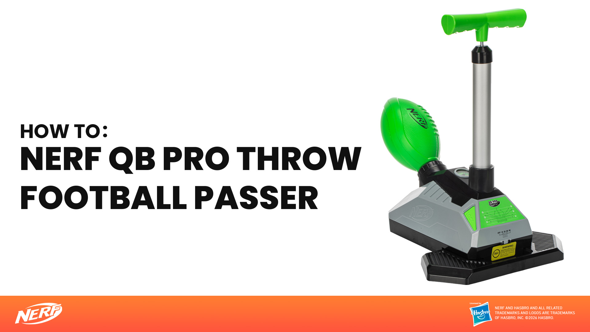 Amazon.com: Nerf QB Pro Foam Football Passer - Mini Ball Launcher