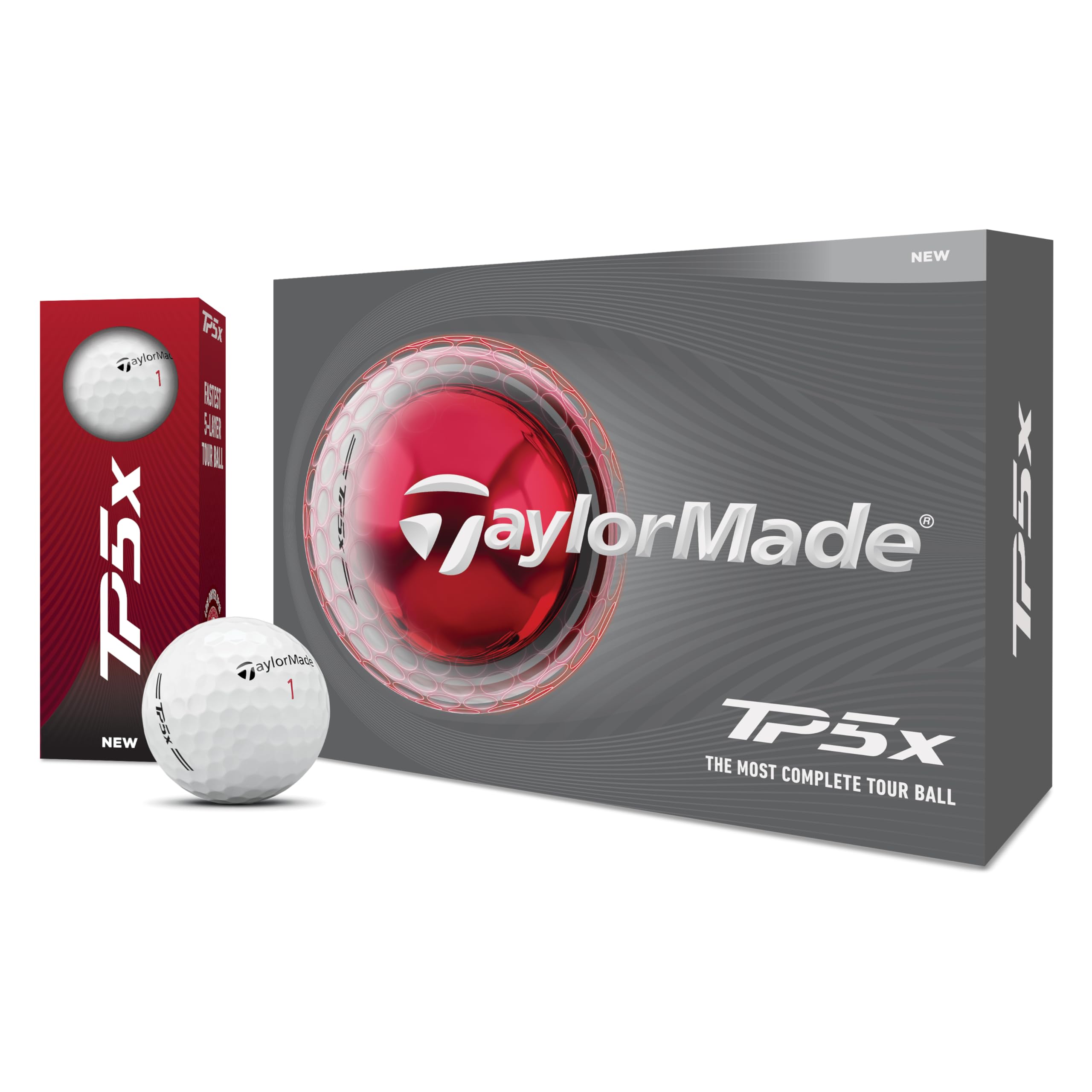 TaylorMade Golf TP5x Bianco Dozzina