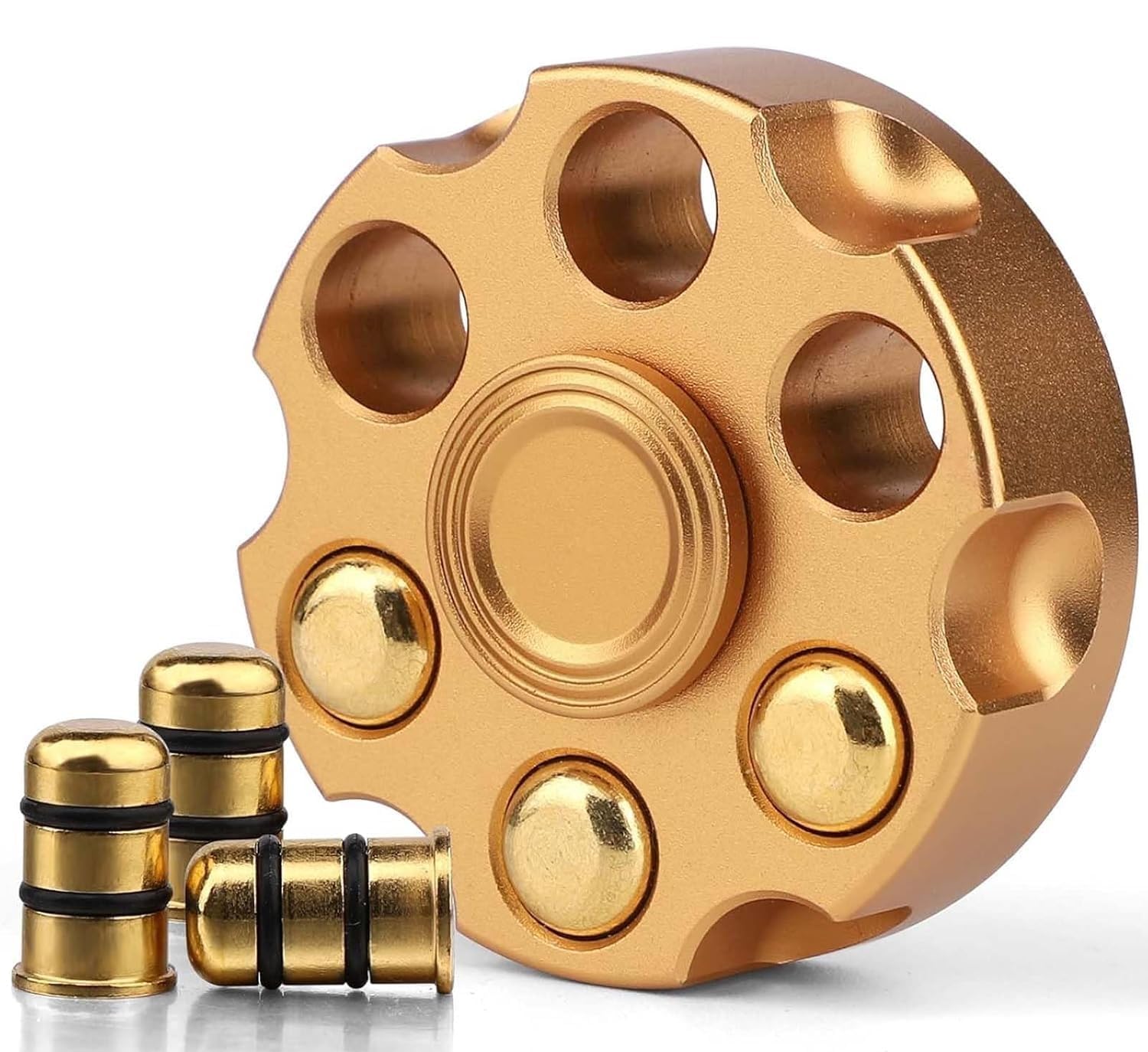 Golden Metal Fidget Cube Toy for Adults, Premium Stress Relief Sensory Cube with Adjustable Clicker Components, Anti Anxiety Desk Fidget Toy, Portable Relaxation Toy for Travel & Daily Use-image-40
