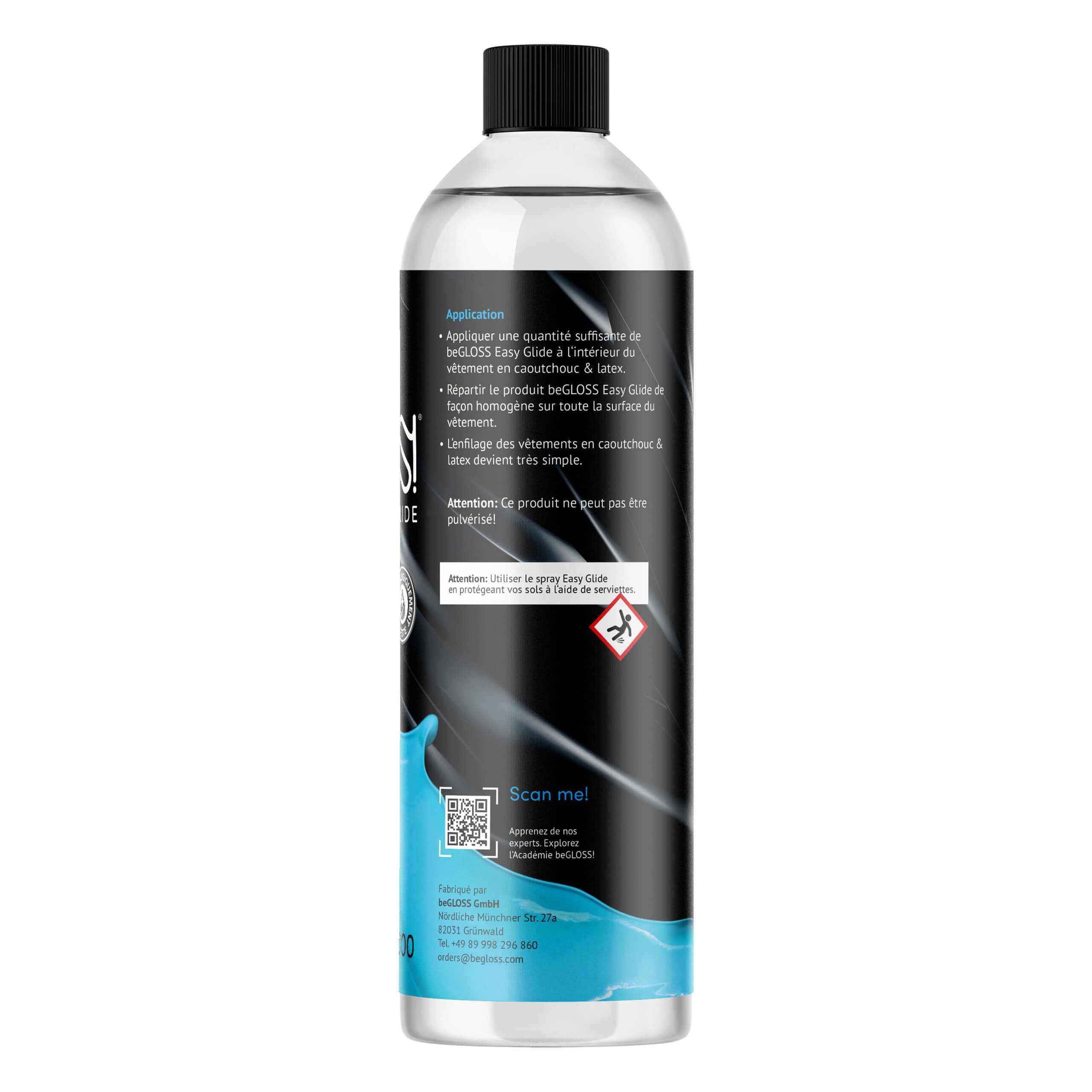 Latex Care Kit 1000 - Perfect SHINE-Latex Polish - Easy GLIDE-Latex Dressing AID Spécial WASH LATEX-Détergent spécial