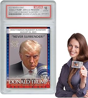Sports Cards - Trump Playing Cards,Trump Mugshot Collector Trading Card, Trump Collectibles, Trump Gifts, Trump 2024, Perfect Patriotic Political Trump Gifts Tuozhe