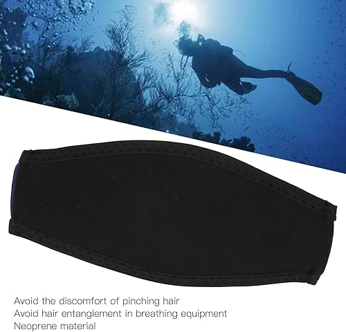 Miniatura 3 de Correa para máscara de buceo, 2 unidades, protector de cabello de neopreno, protección de seguridad estabilizadora, correa de envoltura de buceo,