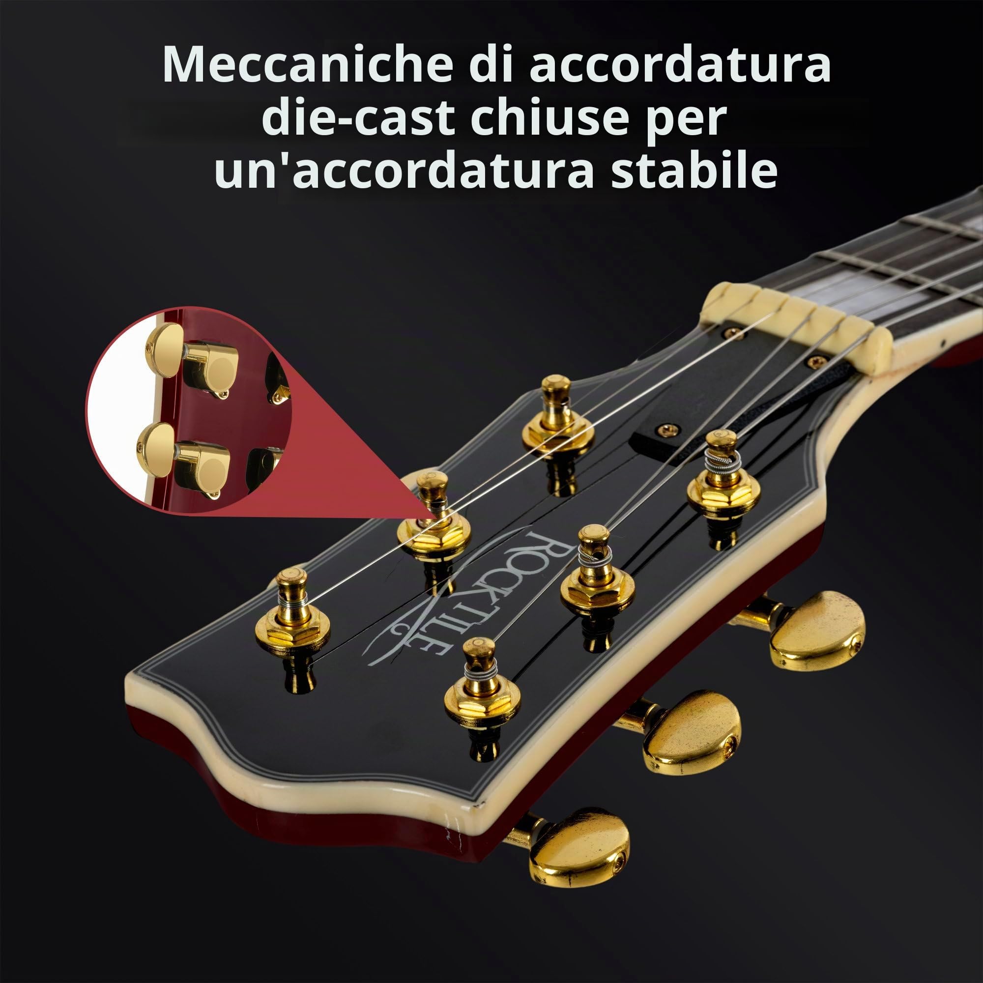 Rocktile Pro L-200OHB Chitarra Elettrica Orange Honey Burst, Generale | Modello: L-200OHB, Serie: Rocktile Pro, Peso: ca. 3, 9 kg, Numero di corde: 6, Orientamento: Destrorso, Corpo, Corpo: Mogano