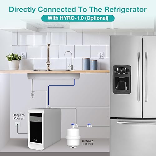 Miniatura 9 de SimPure Sistema de ósmosis inversa Q3-600A con remineralización, filtración de agua RO bajo fregadero de 600 GPD con grifo ALK, filtro de agua RO