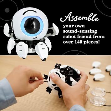 Thames & Kosmos Hero: Sound-Sensing Robot STEM Experiment Kit, Build a Robot That Reacts to Sounds, Explore Engineering, Sound Technology, Spatial Hearing, Quality Screen-Free, Educational Play