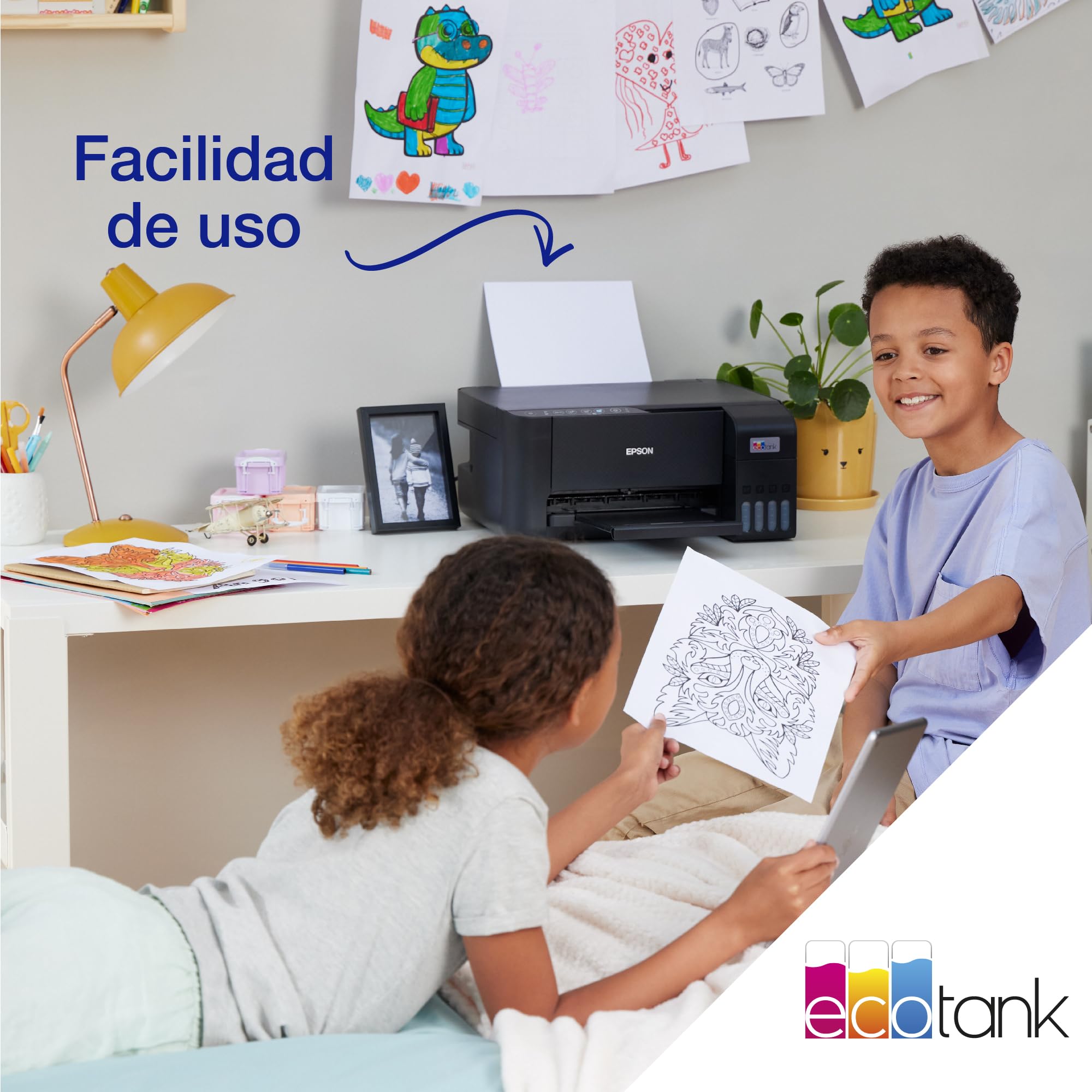 Epson EcoTank ET-2810 A4 Impresora multifunción de depósito de Tinta Wi-Fi, con hasta 3 años de Tinta incluidos