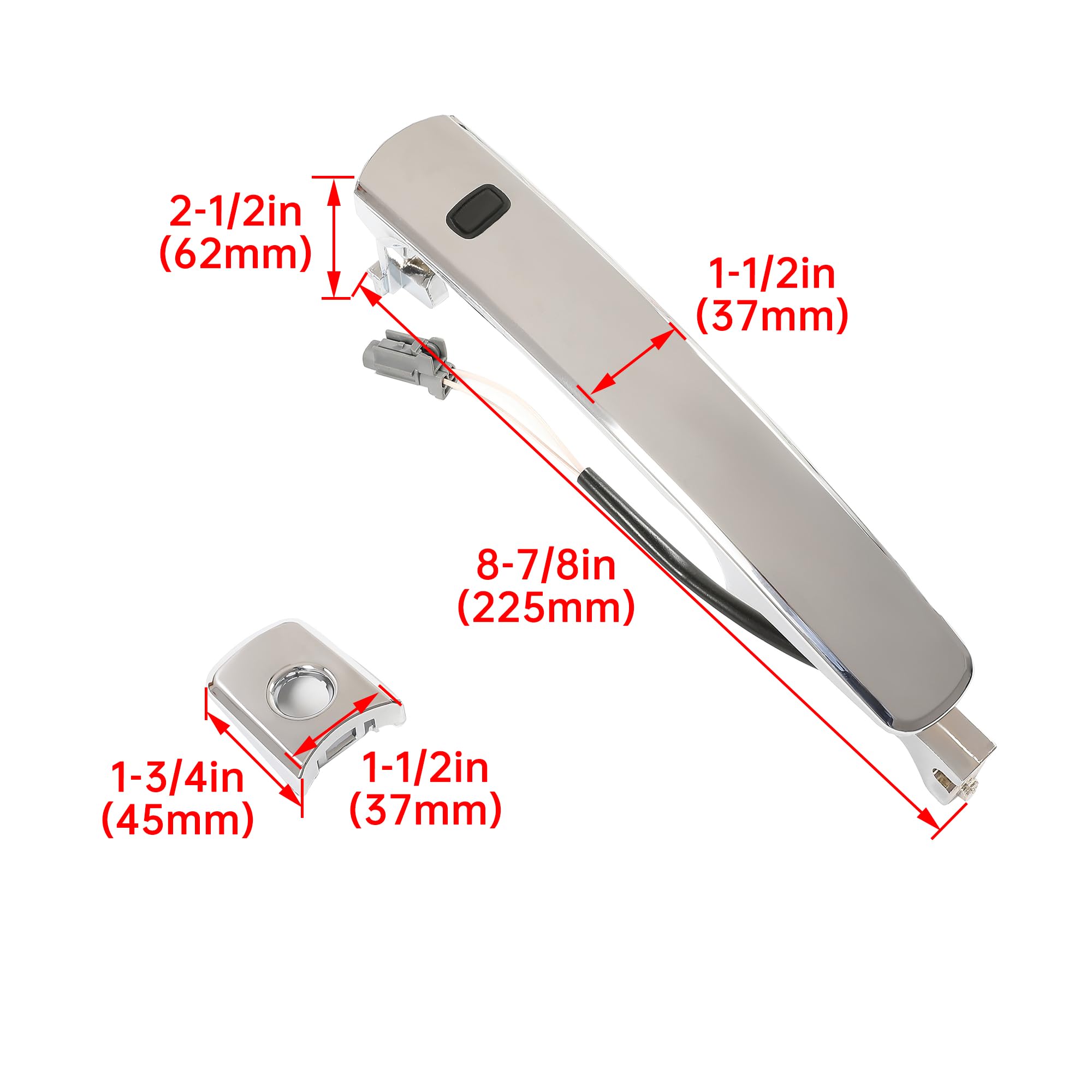Amazon.co.jp: ECOTRIC ドアハンドル 鍵穴付き 2003-2008