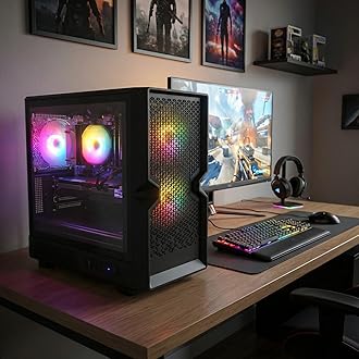 STGAubron Gaming PC Desktop, Radeon RX 580 16G, Intel Core i7 up to 3.9G, 16G...