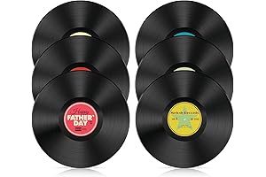 6PCS Real Vinyl Records: The Perfect Decoration for Music Lovers