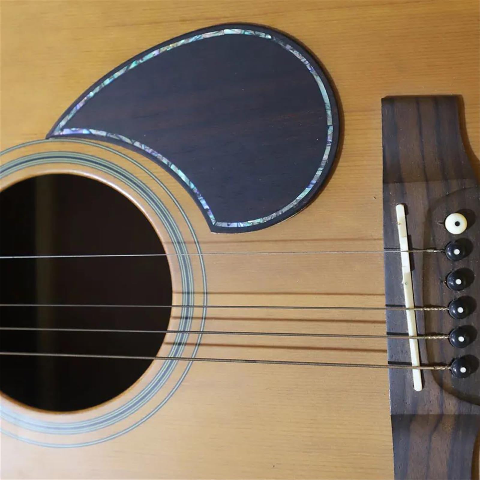 Uniwersalna osłona pickguardu do gitary akustyczne Solidny palisandrowy pickguard do gitary akustycznej model C do klasycznego folku
