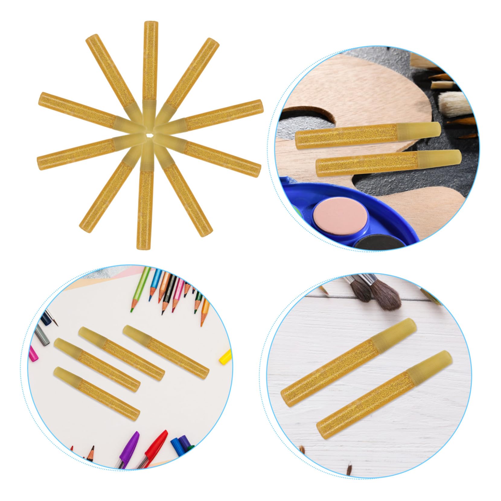 Glitzer Klebestifte Gold 50 Stück 10 Ml Für Kinder Basteln Malen Selbstgemacht Kunstprojekte Präzise Anwendung