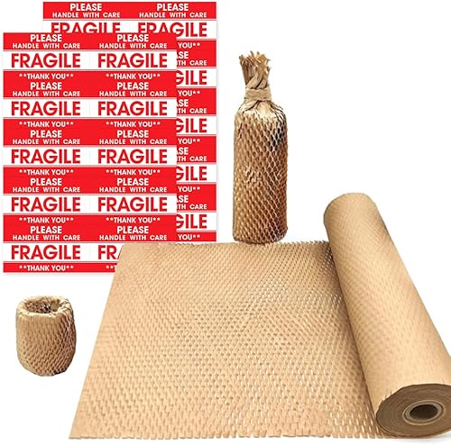 Miniatura 1 de Packing Paper 15x333 Eco Friendly Honeycomb Cushioning Wrap Roll for Packing  Moving Shipping Suppliers Recyclable Honeycomb Paper Bubble Paper