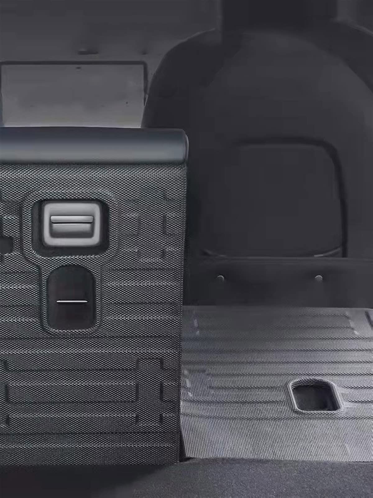 Kofferraummatten Für Tesla Für Modell Y 2021 2022 PE-Matten-Sitzbezug Und Kofferraummatten-Set Kofferraumteppich Cargo Liner(Seats Back Cover)
