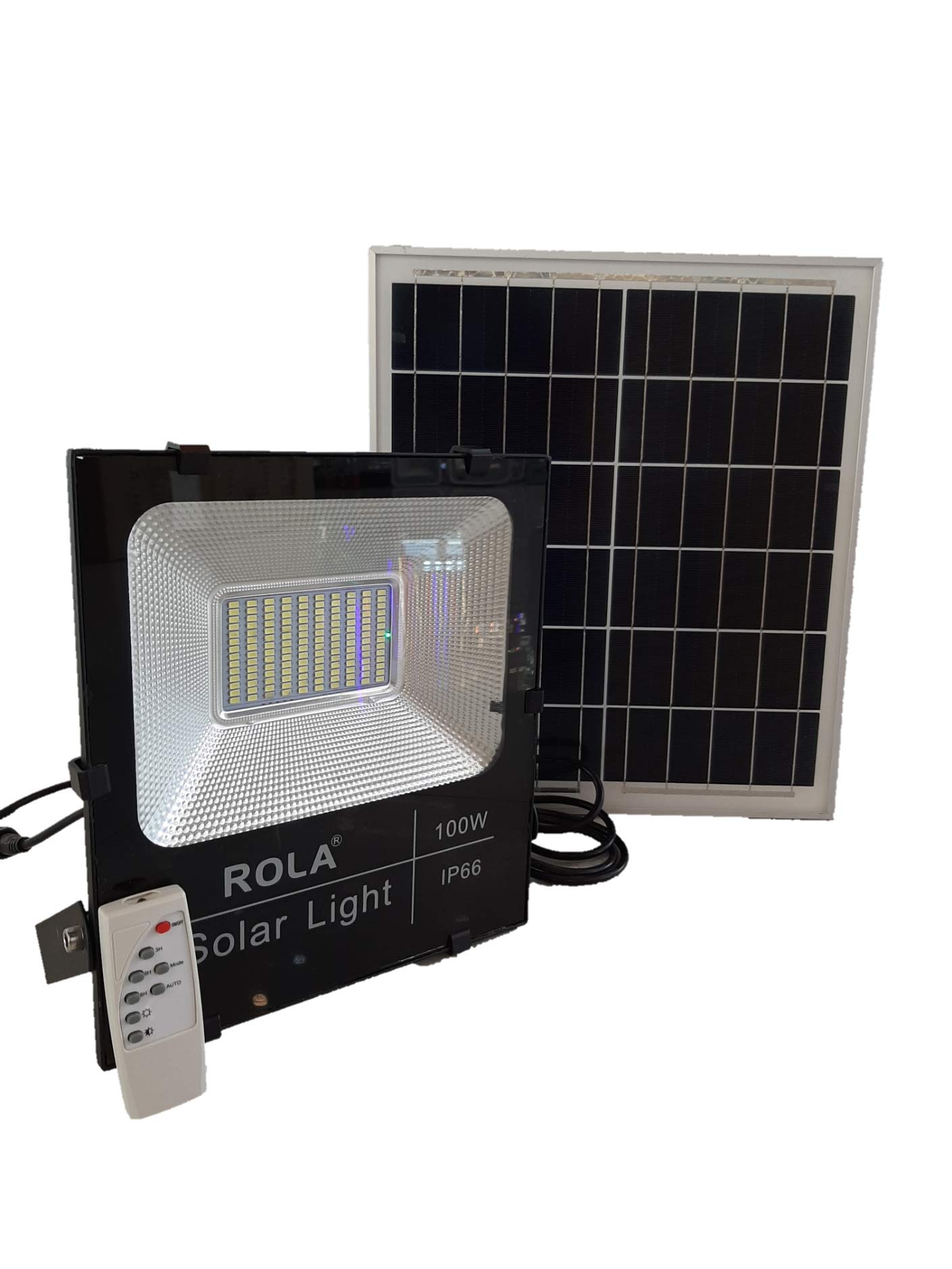 ROLA SFL 100W DAYLIGHT, SOLAR LED FLOOD LIGHT, WATERPROOF SOLAR LED FLOOD LIGHT with SOLAR PAN