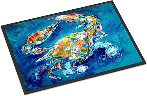 Caroline's Treasures MW1153MAT by Chance - Tapete para puerta delantera, 18 x 27 pulgadas, para interiores y exteriores, para entrada,