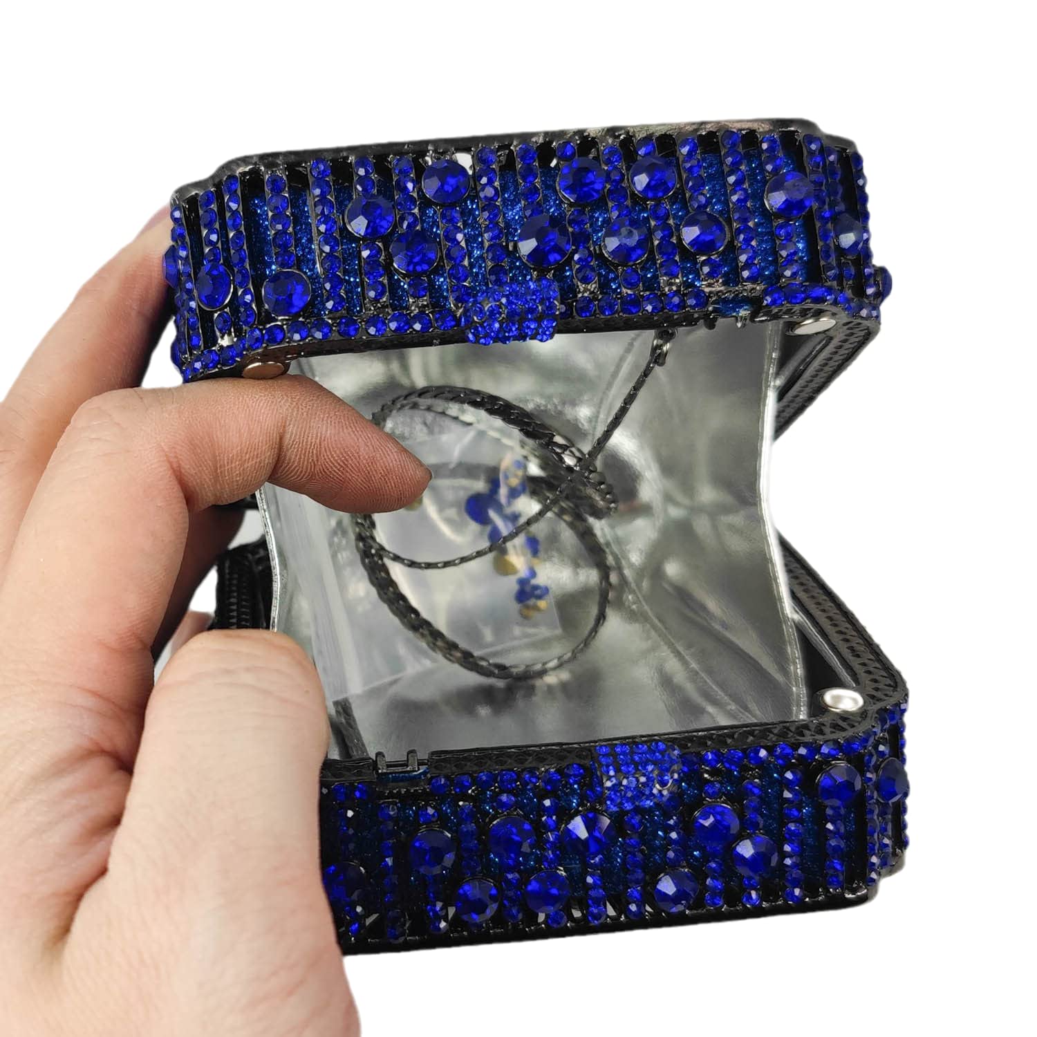 Boutique De FGG Women's CBG833238 Handmade Box Clutch, Mini Square