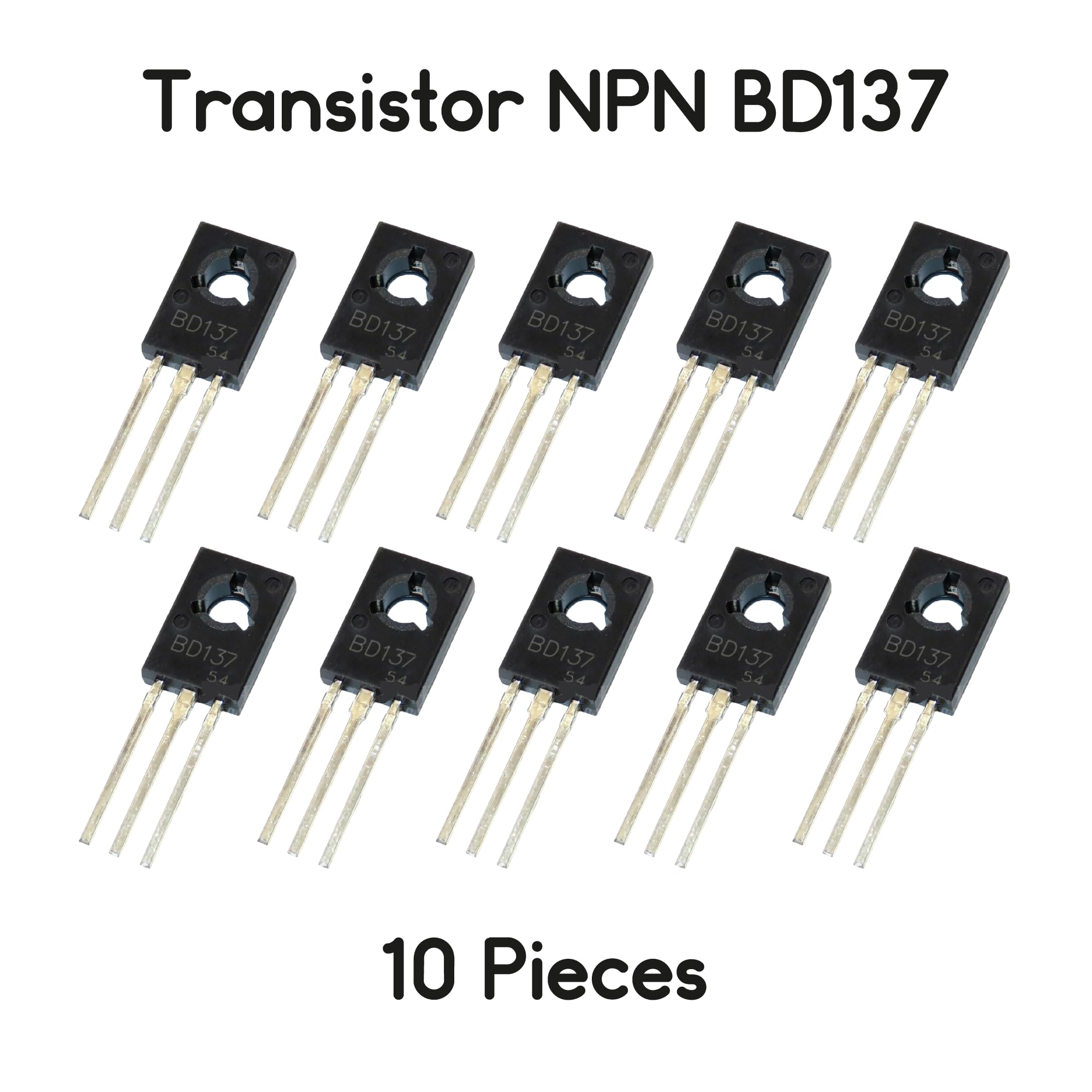 Kit di 10 transistor NPN BD137 60V 1.5A
