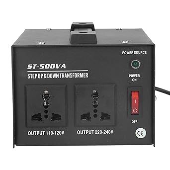 JAWL Step-up Transformer, 80%-90% Utilization High Electrical Conductivity Heavy Duty Voltage Converter for Home (EU Plug)