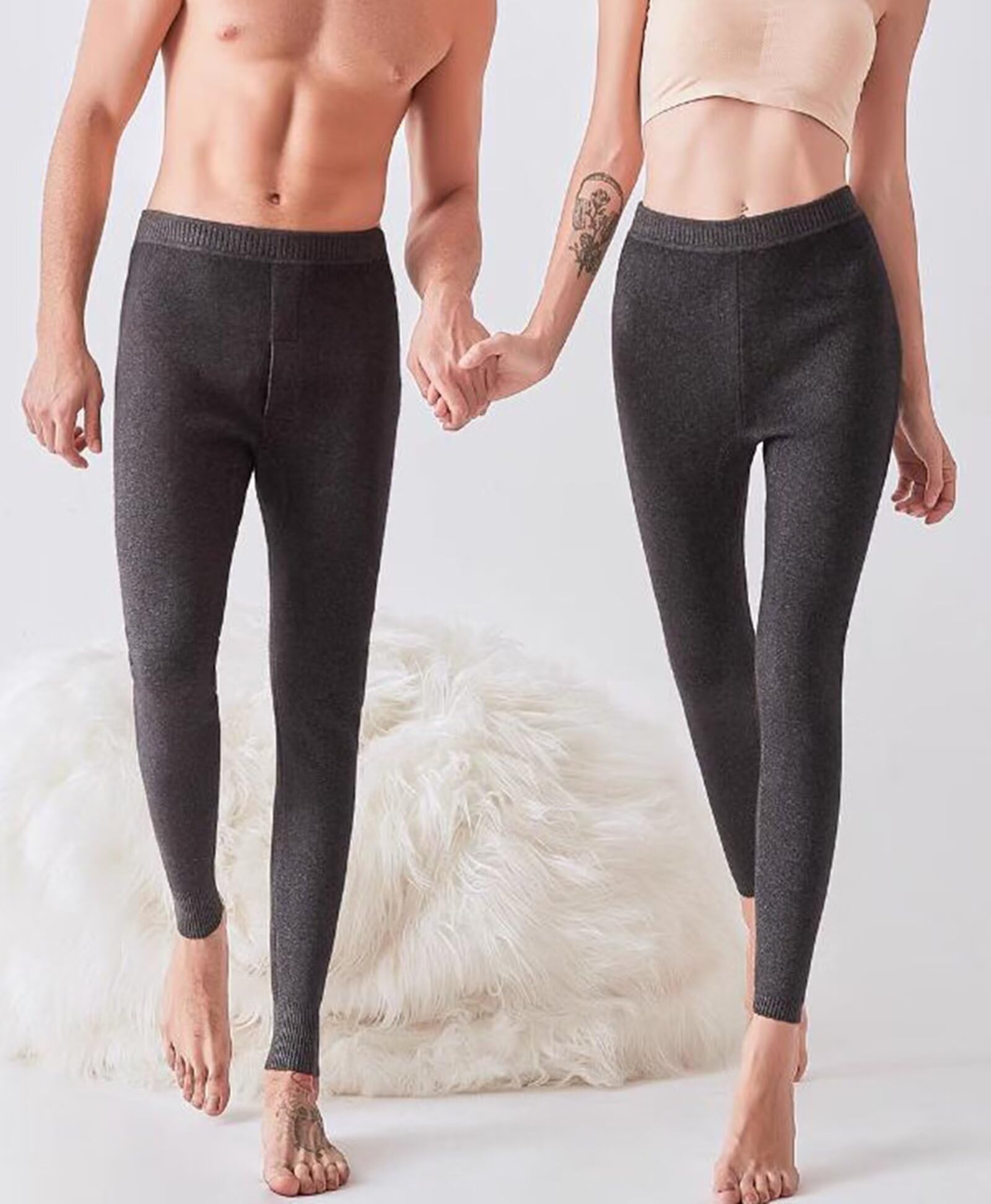 Pantalones térmicos para Hombre,Pantalones para Mujer otoño/Invierno,97.1% Cachemira
