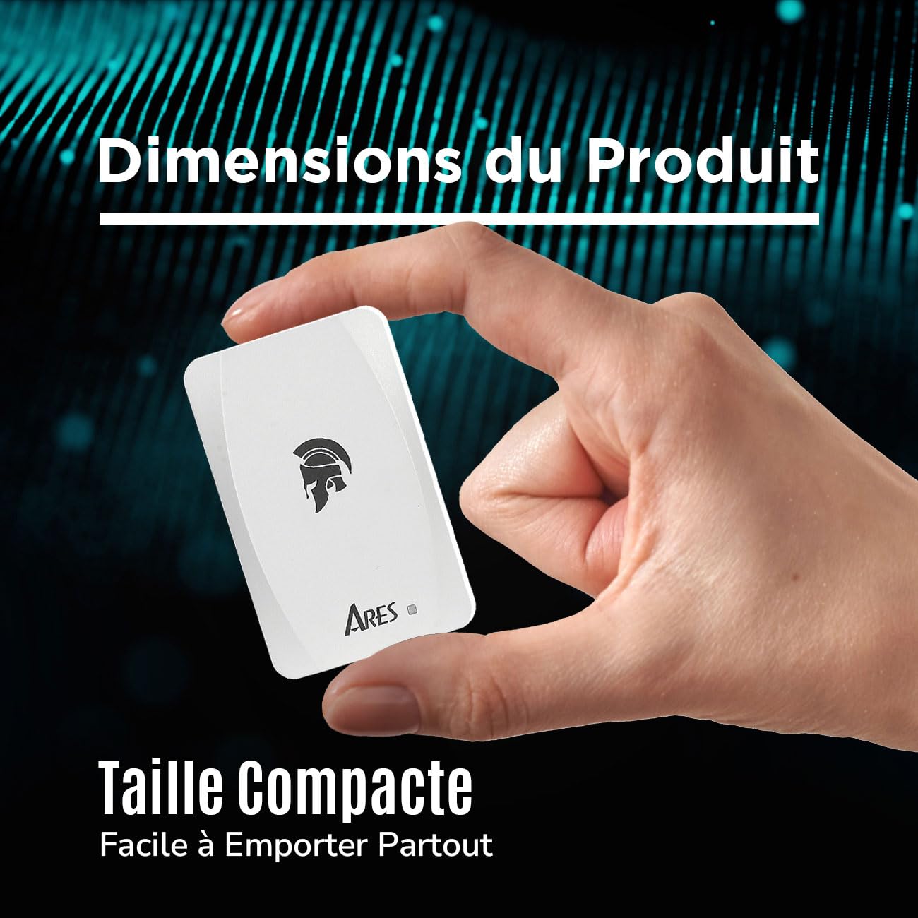 DATO SSD Externe 2 to, USB 3.2 Gen 2x1, Jusqu’à 1050/1000 Mo/s, Type C - ARES Torch Série