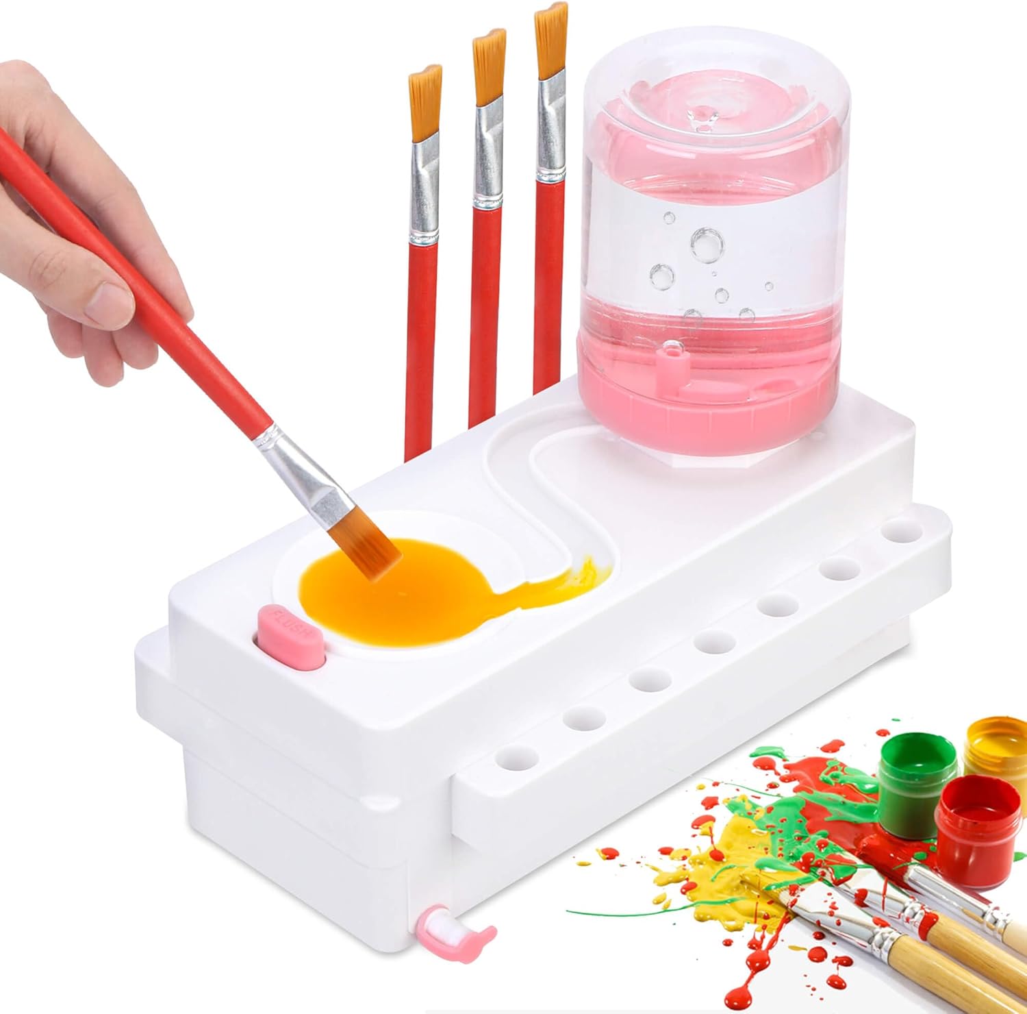 Paint Brush Rinser Newest Painting Brush Cleaner Rinser with Drain, Brush Rinser