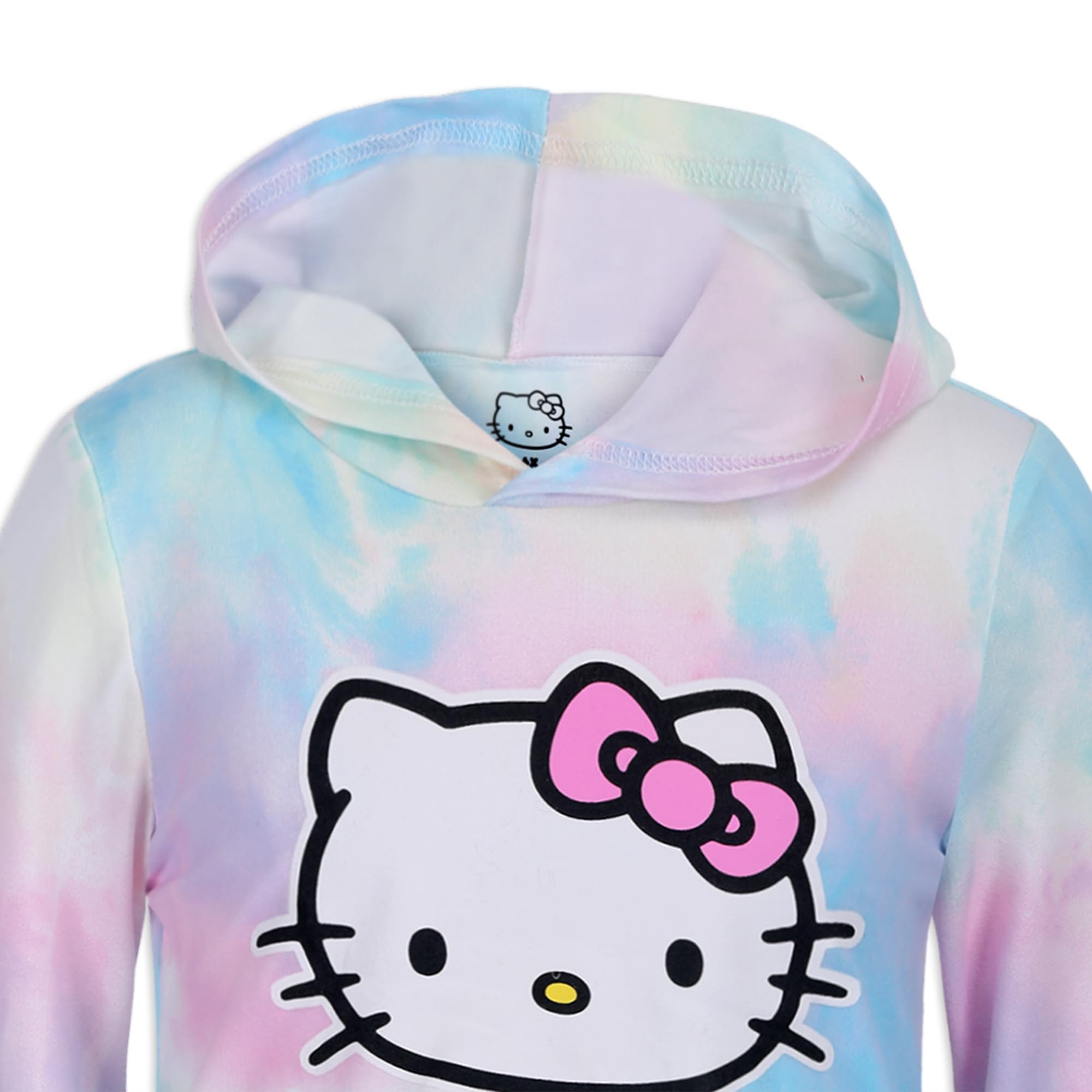 Hello Kitty Conjunto de 2 piezas de sudadera con capucha y pantalón deportivo de manga larga para niñas (5), Multicolor, 5