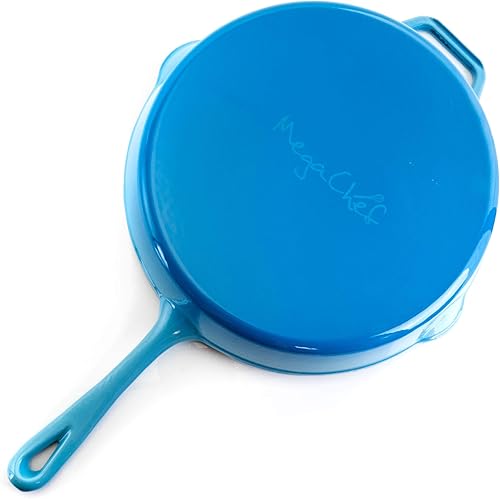 Vista 10 de Megachef Sartén de hierro fundido esmaltado, 10.25 pulgadas, rojo