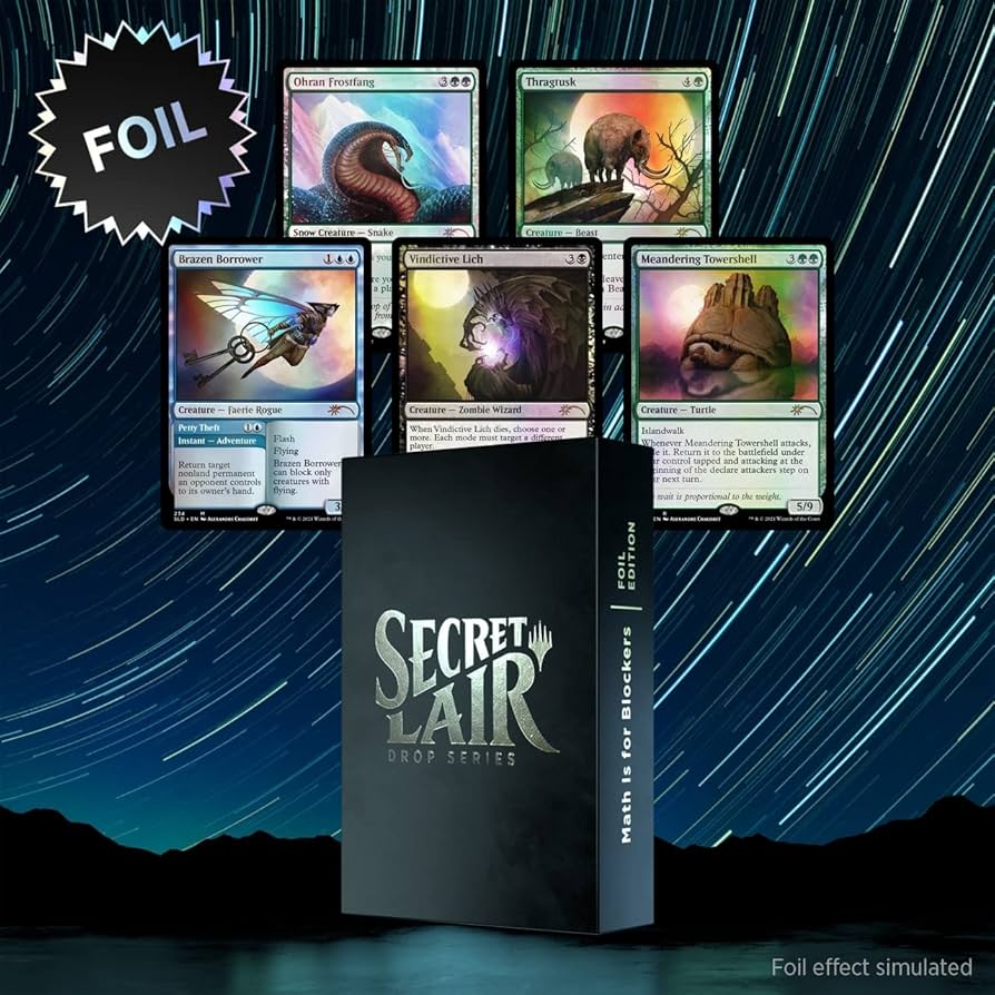 マジック:ザ・ギャザリング Math Is For Blockers Foil Edition Amazon.com: Magic TCG The Gathering Secret Lair Premium Foil